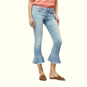 🔥SALE🔥FRAME Denim Le Skinny De Jeanne Flounce Raw Edge (30)